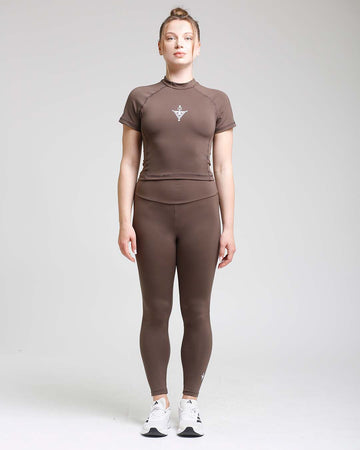 Ensemble ActiveFit Crop Mocha