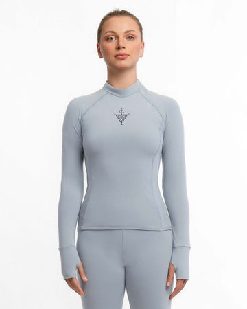 Fitted Long-Sleeve Wind Blue