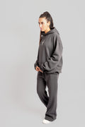 Khlala Hoodie Charcoal & White Women