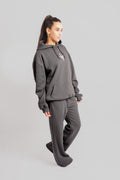 Khlala Hoodie Charcoal & White Women