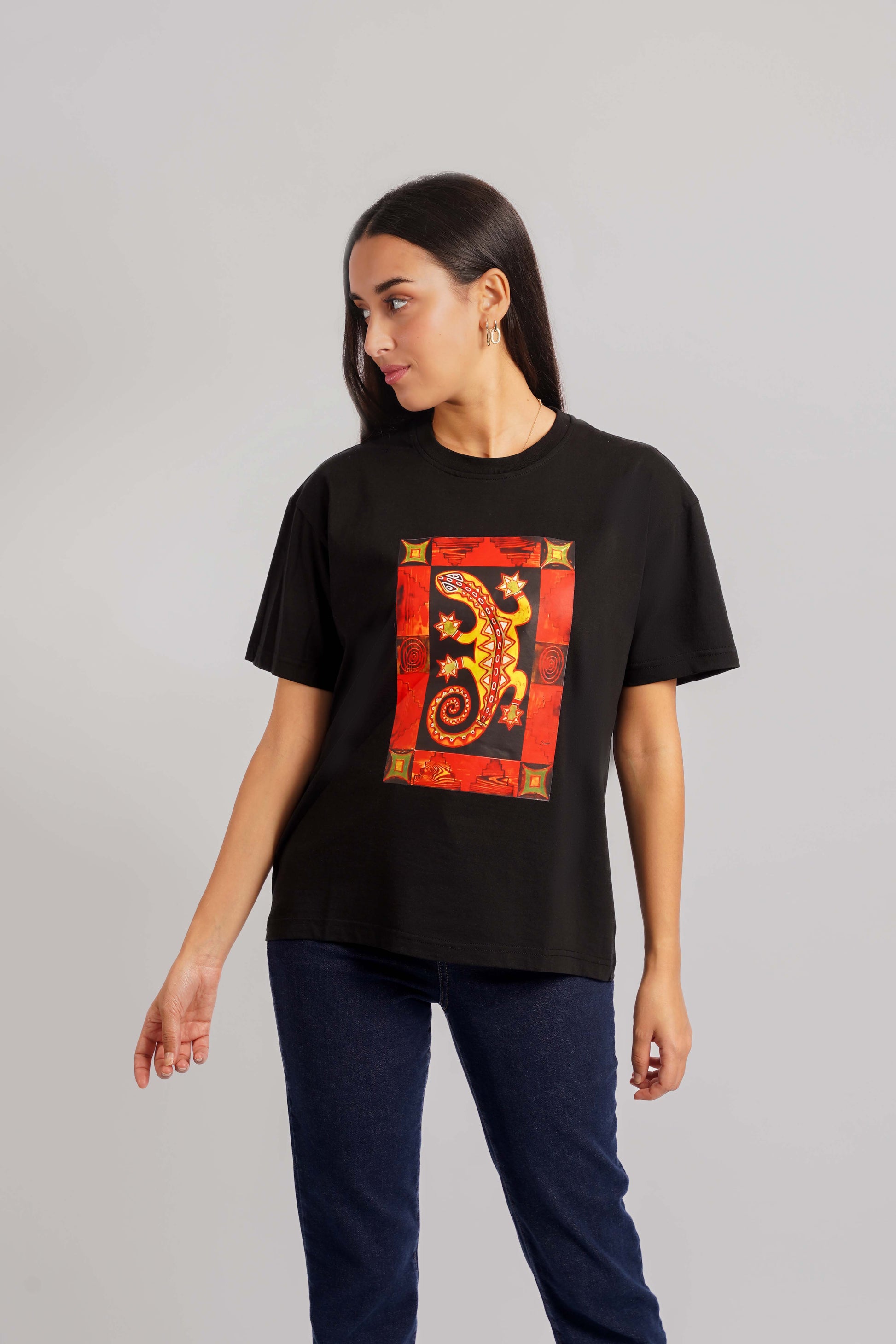 Africa T-Shirt Black Women