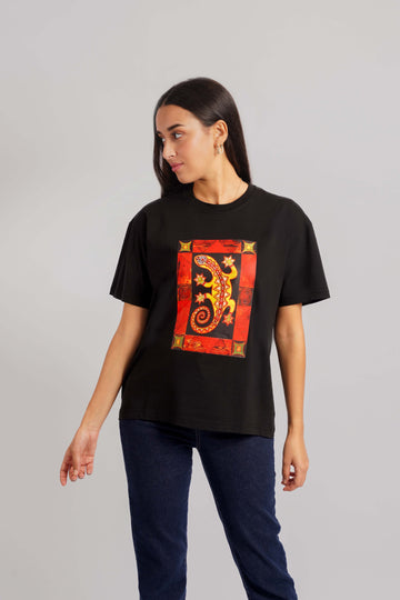 Africa T-Shirt Black Women