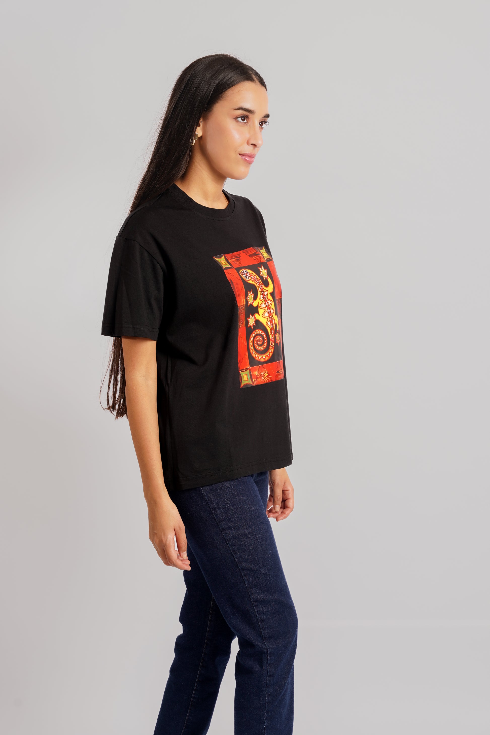 Africa T-Shirt Black Women