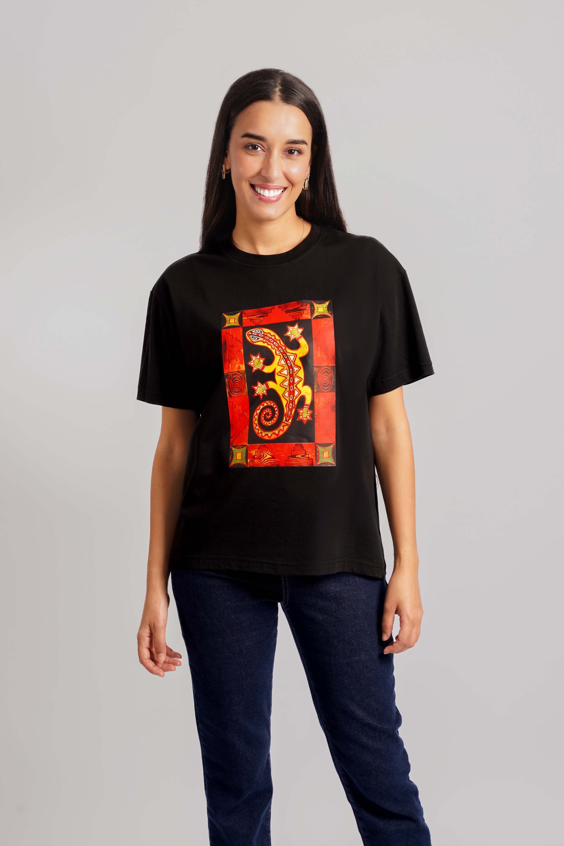 Africa T-Shirt Black Women