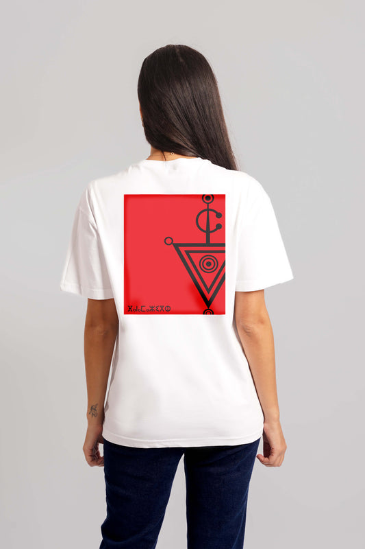 Amazigh T-Shirt Red print Women