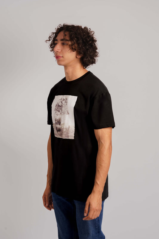 Leaf T-Shirt Black Men