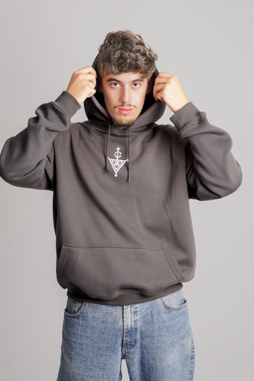 Khlala Hoodie Charcoal & White Men
