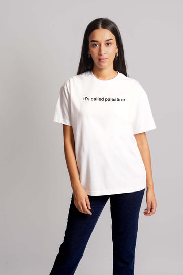 it's called palestine T-Shirt White (Women)