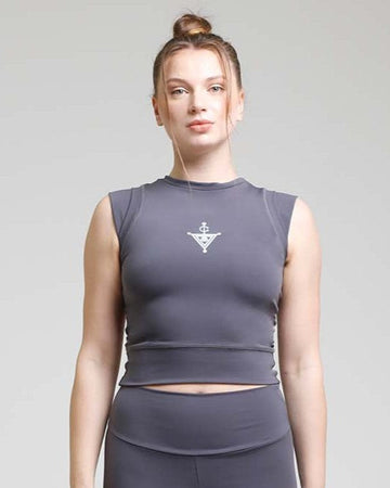 Fitted Tank Top Graphite