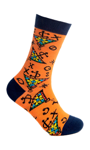 Amazigh Orange Socks