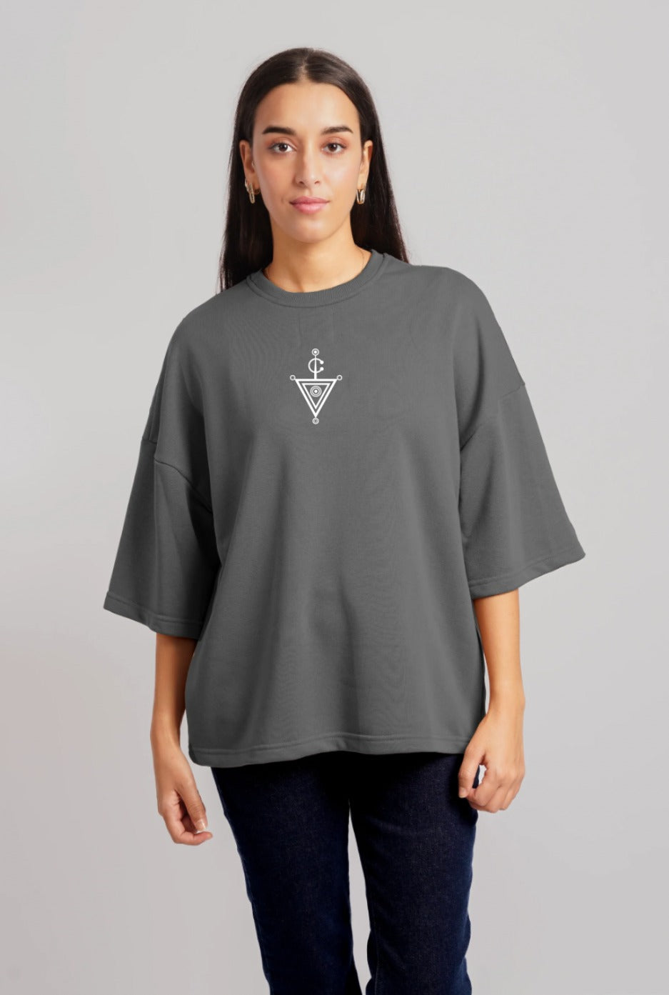 Khlala T-Shirt Oversize Charcoal (Women)
