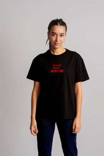 Just Be T-Shirt Black Women