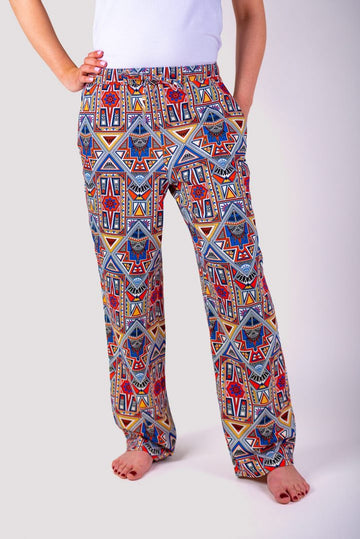 African-patterned pajama pants
